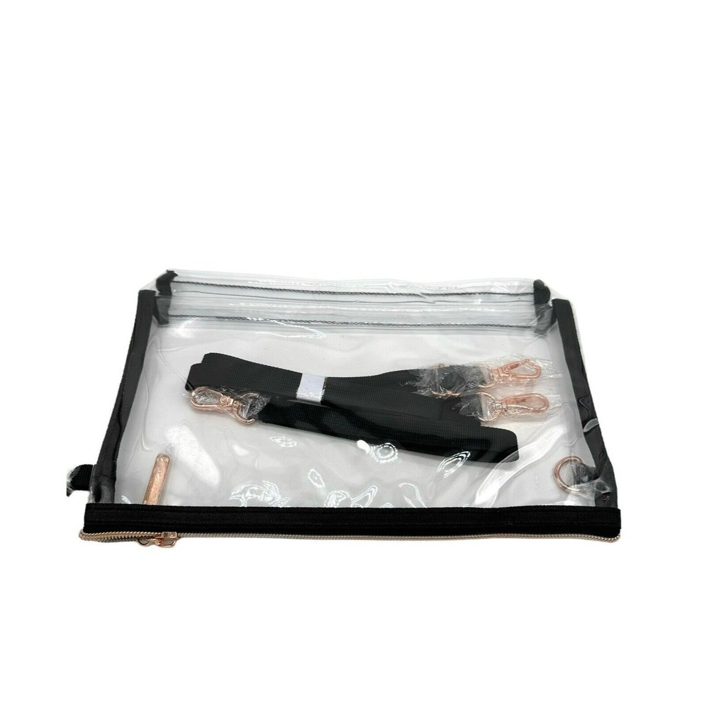 Clear Crossbody Wristlet Purse Bag Stadium Approved Bag for Work Concert Sport - Picture 1 of 9